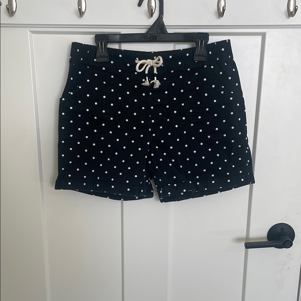 Black Polka Dot Kid's Shorts
